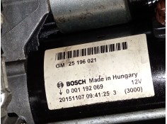 Recambio de motor arranque para opel zafira tourer c (p12) 1.4 (75) referencia OEM IAM 25196021 0001192069  2