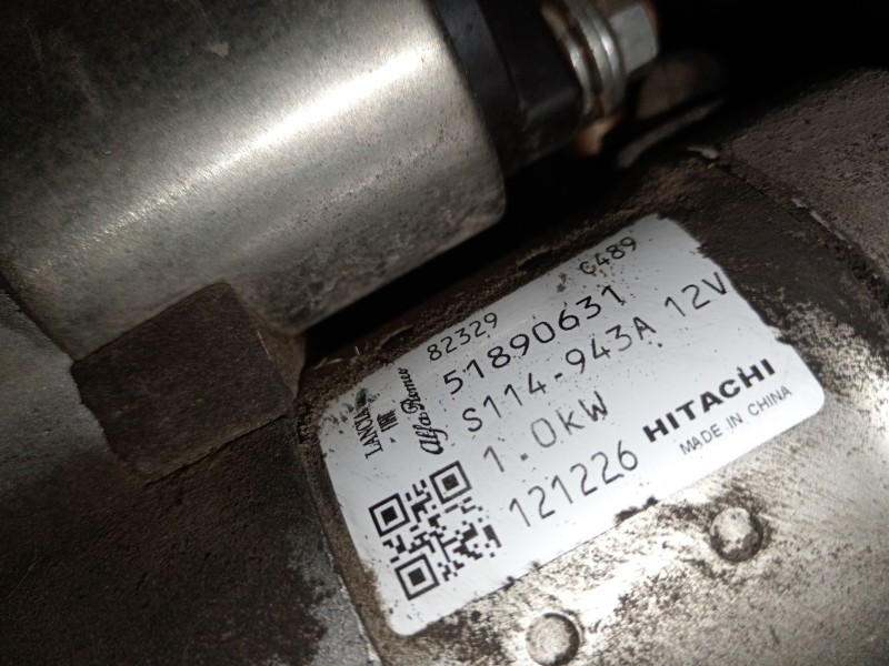 Recambio de motor arranque para fiat 500l (351_, 352_) 1.4 (199lyb1b) referencia OEM IAM 51890631 S114943A 