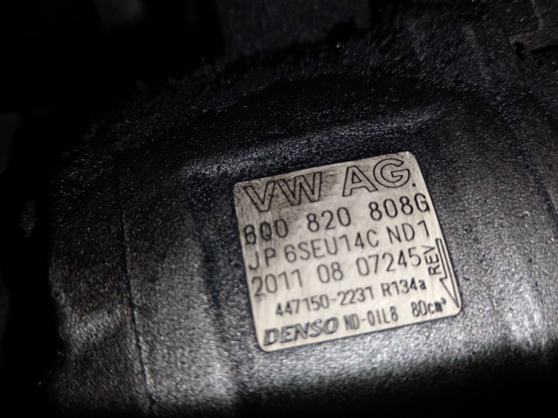Recambio de compresor aire acondicionado para seat ibiza iv (6j5, 6p1) 1.2 referencia OEM IAM 6Q0820808G 4471502231 