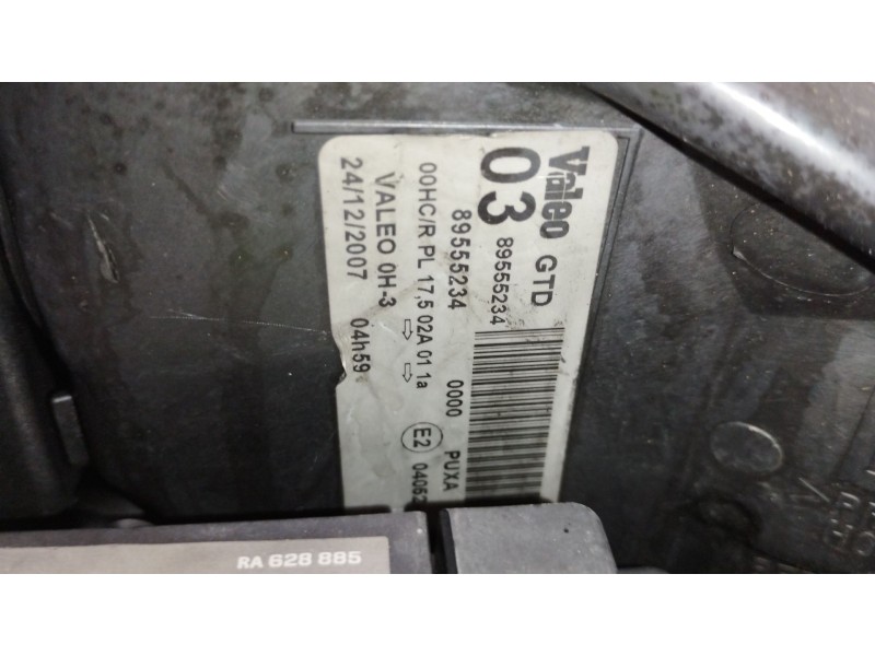 Recambio de faro izquierdo para peugeot 107 (pm_, pn_) 1.4 hdi referencia OEM IAM 89555234  