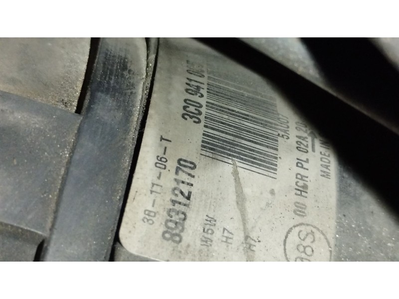 Recambio de faro izquierdo para volkswagen passat b6 (3c2) 2.0 tdi 16v referencia OEM IAM 3C0941005 89312170 
