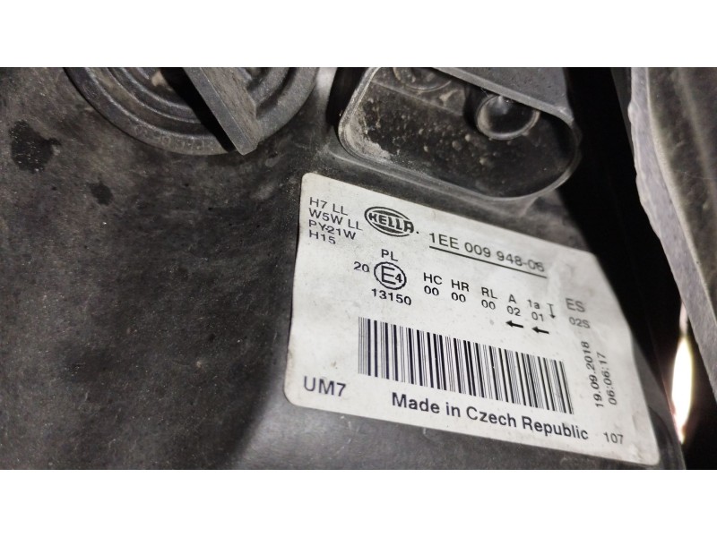 Recambio de faro derecho para volkswagen golf plus v (5m1, 521) 1.6 tdi referencia OEM IAM 1EE009948  