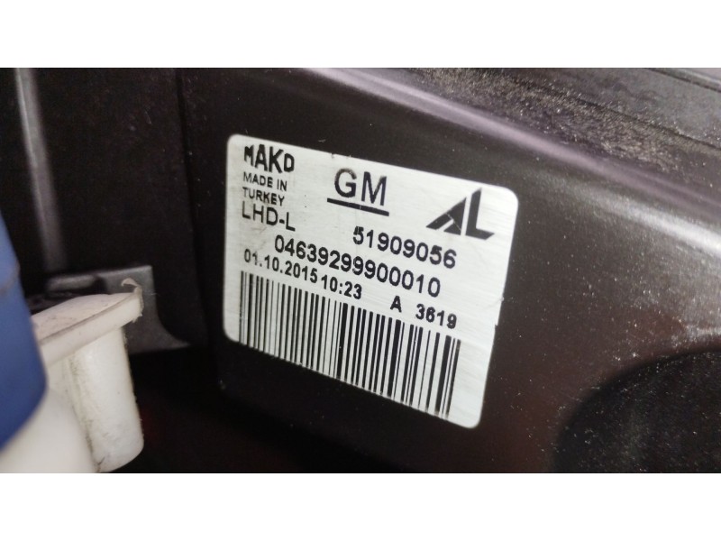 Recambio de faro izquierdo para opel combo furgoneta/monovolumen (x12) 1.3 cdti (b05) referencia OEM IAM 51909056  
