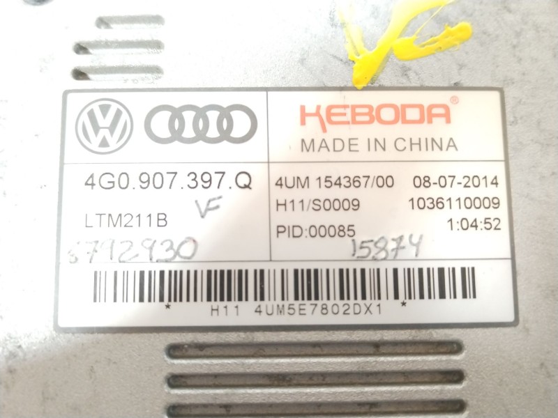 Recambio de centralita faros xenon para audi q3 (8ub, 8ug) 2.0 tdi quattro referencia OEM IAM 4G0907397Q  