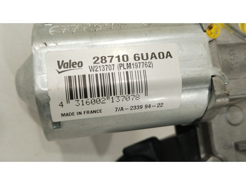 Recambio de motor limpia trasero para nissan qashqai iii (j12) 1.3 dig-t referencia OEM IAM 287106UA0A  