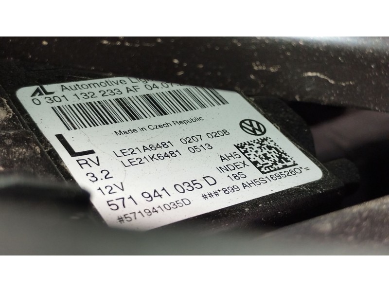 Recambio de faro izquierdo para volkswagen tiguan (ad1, ax1) 1.5 tsi referencia OEM IAM 571941035D 0301132233AF 