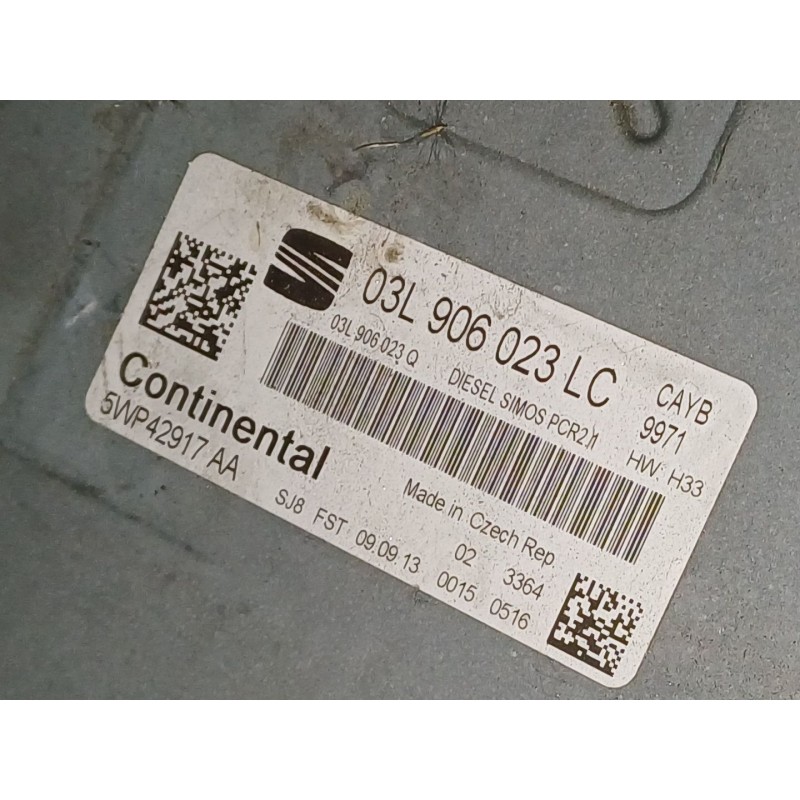 Recambio de centralita motor uce para seat ibiza iv (6j5, 6p1) 1.6 tdi referencia OEM IAM 03L906023LC  
