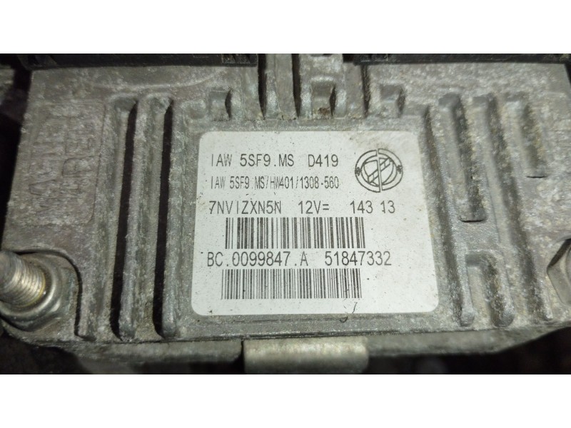 Recambio de centralita motor uce para fiat 500 (312_) 1.2 (312axa1a) referencia OEM IAM 51847332  