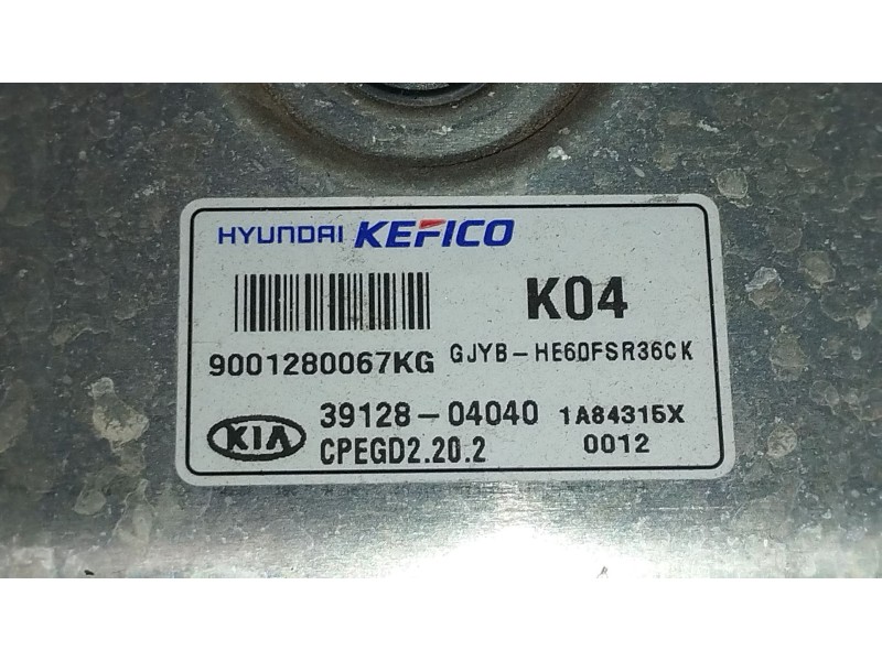Recambio de centralita motor uce para kia stonic (yb) 1.0 t-gdi referencia OEM IAM 3912804040  