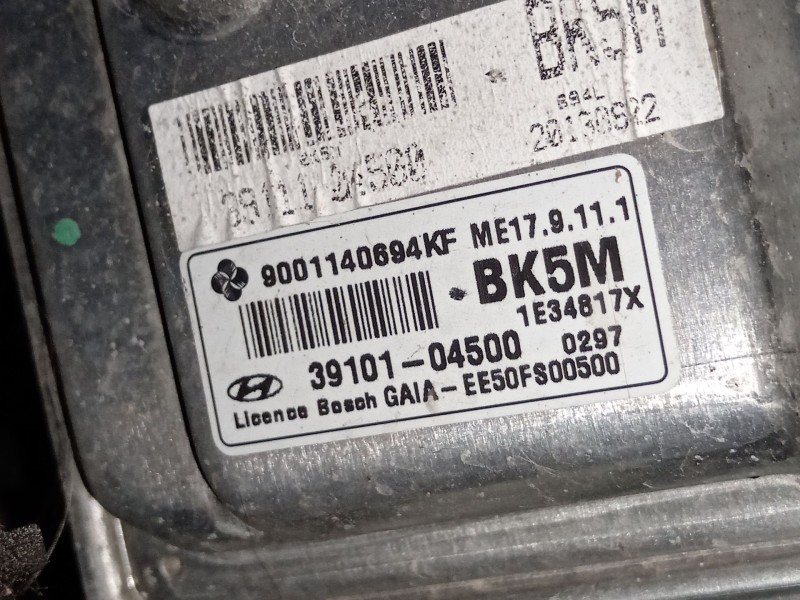 Recambio de centralita motor uce para hyundai i10 ii (ba, ia) 1.0 referencia OEM IAM 3910104500  
