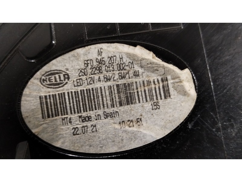 Recambio de piloto trasero izquierdo para seat ibiza v (kj1, kjg) 1.0 tsi referencia OEM IAM 6F0945207H 2502298013002 