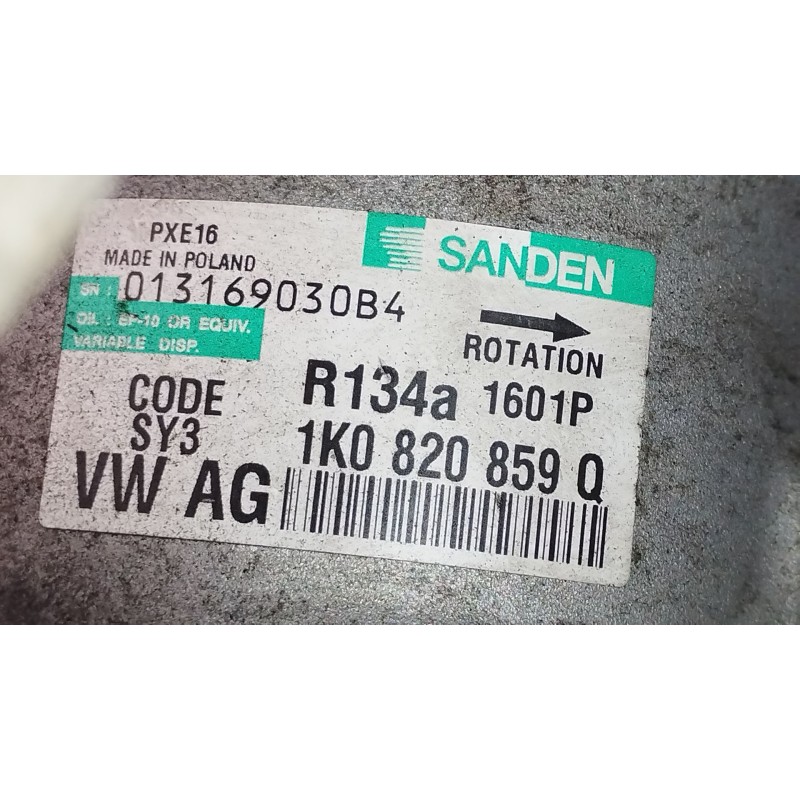 Recambio de compresor aire acondicionado para seat altea xl (5p5, 5p8) 1.6 tdi referencia OEM IAM 1K0820859Q  