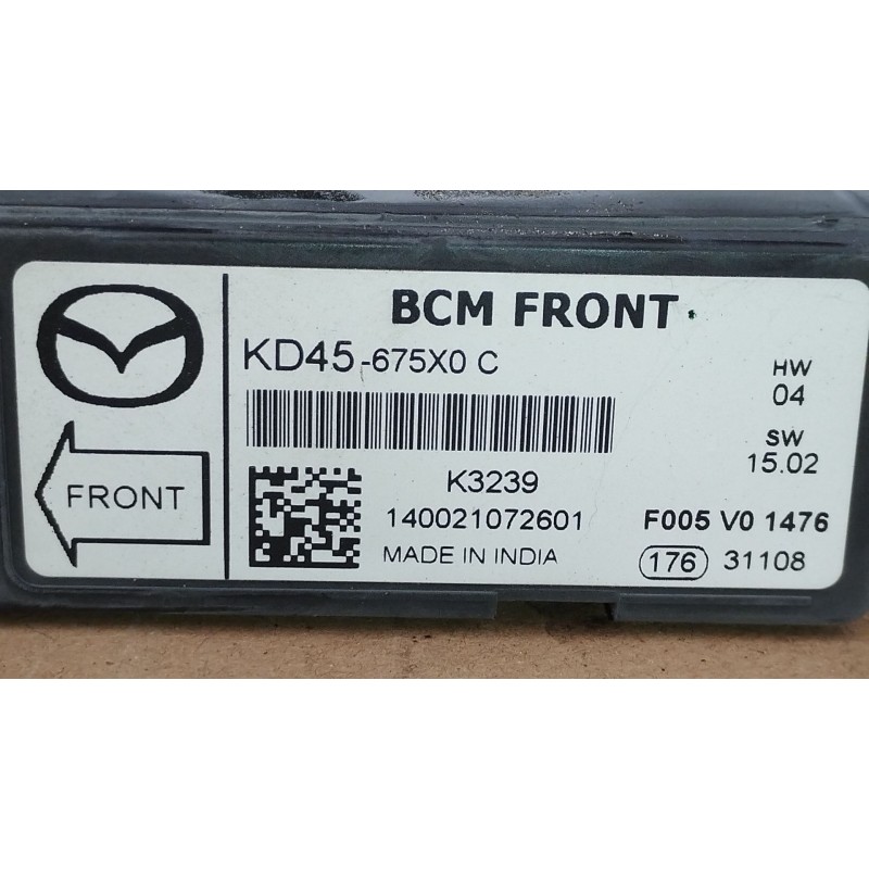 Recambio de caja reles / fusibles para mazda 3 sedán (bm_, bn_) 2.2 d referencia OEM IAM KD45675X0C F005V01476 