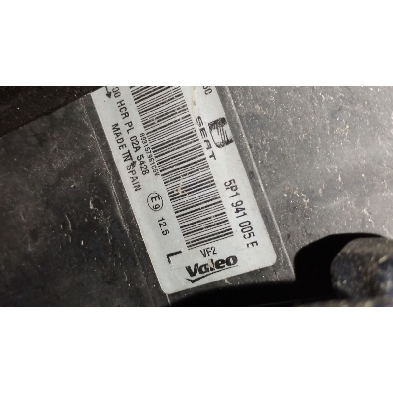 Recambio de faro izquierdo para seat altea xl (5p5, 5p8) 2.0 tdi 16v referencia OEM IAM 5P1941005E 89315796 