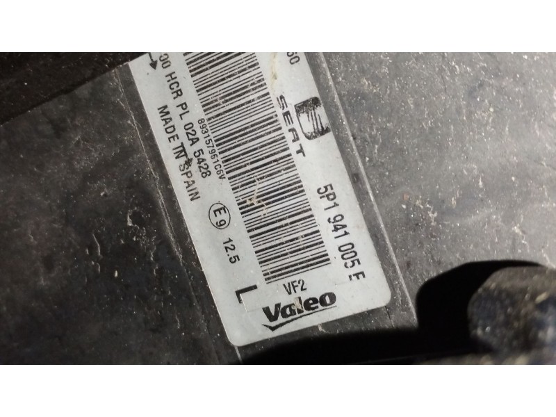 Recambio de faro izquierdo para seat altea xl (5p5, 5p8) 2.0 tdi 16v referencia OEM IAM 5P1941005E 89315796 