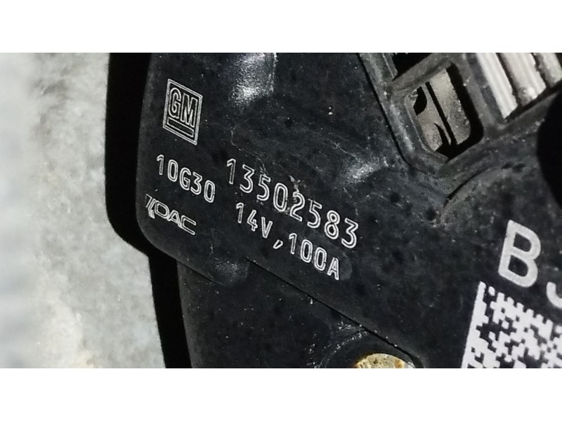Recambio de alternador para opel astra j (p10) 2.0 cdti (68) referencia OEM IAM 13502583  