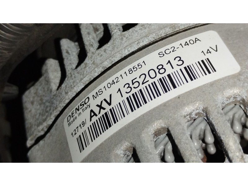 Recambio de alternador para opel astra k (b16) 1.6 cdti (68) referencia OEM IAM 13520813 MS1042118551 