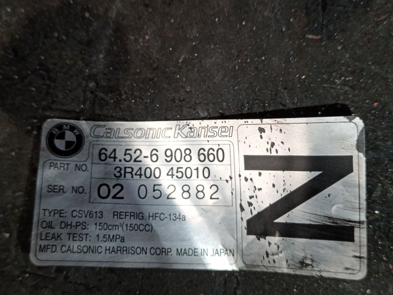Recambio de compresor aire acondicionado para bmw 3 compact (e46) 316 ti referencia OEM IAM 64526908660 3R40045010 