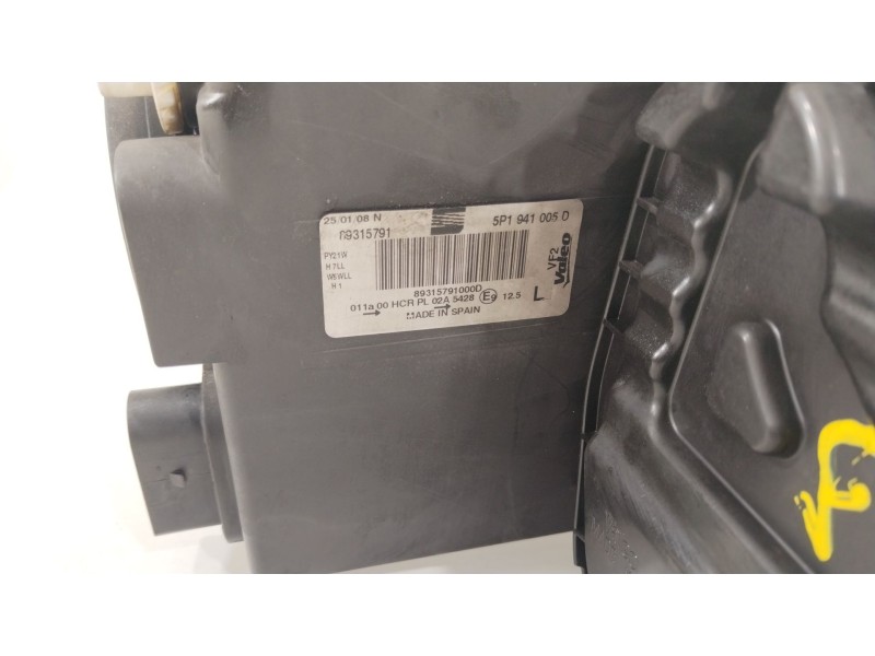 Recambio de faro izquierdo para seat altea (5p1) 2.0 tdi 16v referencia OEM IAM 5P1941005D 89315791 