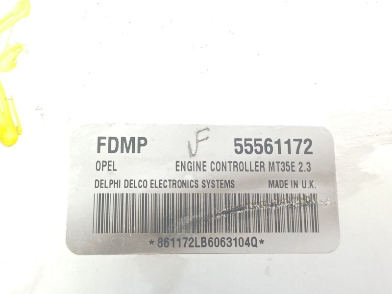 Recambio de centralita motor uce para opel astra h (a04) 1.6 (l48) referencia OEM IAM 55561172  