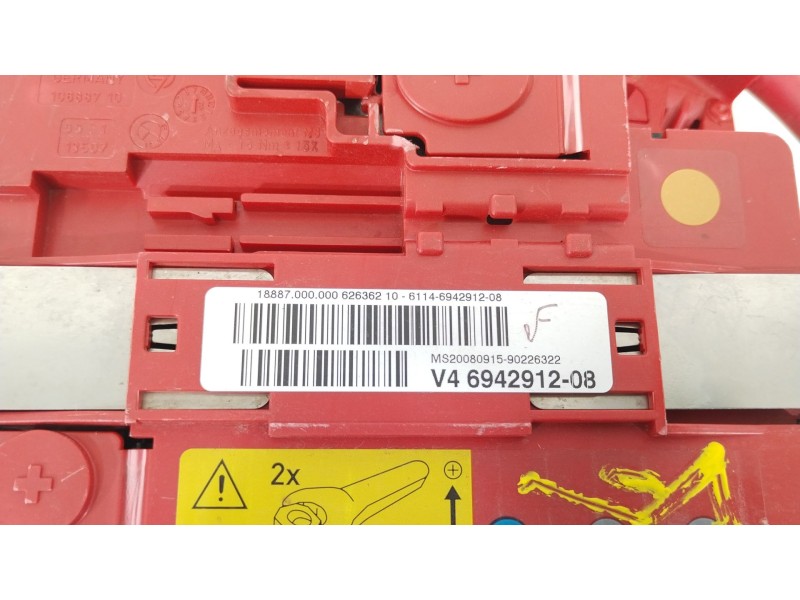 Recambio de caja reles / fusibles para bmw 1 (e87) 120 d referencia OEM IAM 61146942912 6942912 MS20080915