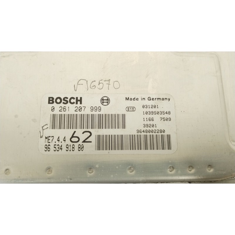 Recambio de centralita motor uce para citroën c2 (jm_) 1.6 referencia OEM IAM 9653491880 9648002280 0261207999
