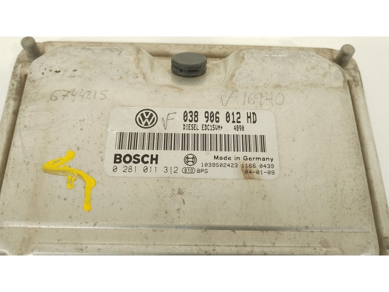 Recambio de centralita motor uce para seat toledo ii (1m2) 1.9 tdi referencia OEM IAM 038906012HD 0281011312 