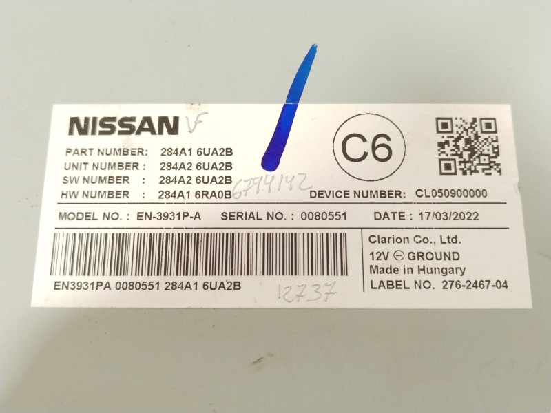 Recambio de modulo electronico para nissan qashqai iii (j12) 1.3 dig-t referencia OEM IAM 284A16UA2B  