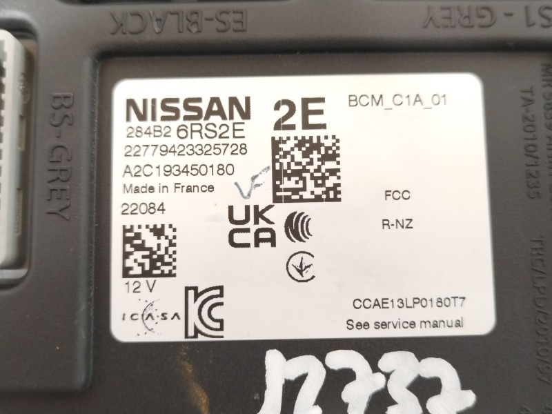 Recambio de modulo electronico para nissan qashqai iii (j12) 1.3 dig-t referencia OEM IAM 284B26RS2E  