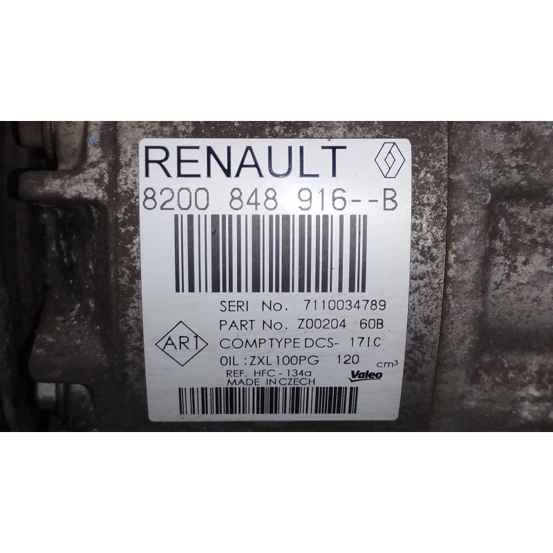 Recambio de compresor aire acondicionado para fiat talento furgoneta (296_) 1.6 d referencia OEM IAM 8200848916  