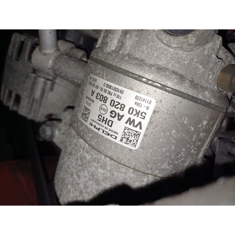 Recambio de compresor aire acondicionado para seat ibiza iv (6j5, 6p1) 1.6 tdi referencia OEM IAM 5K0820803A  