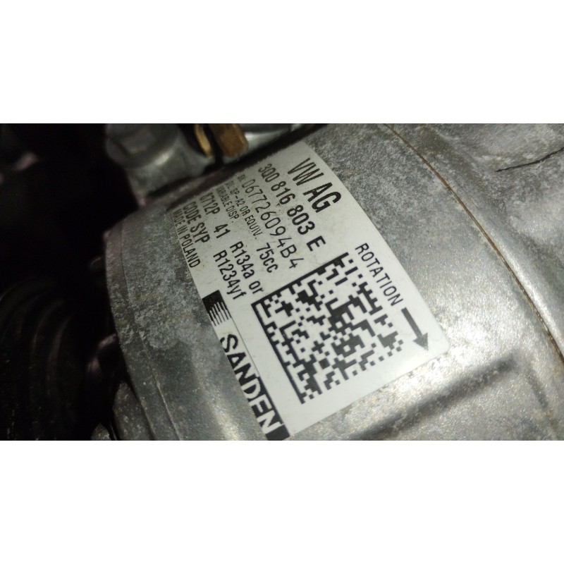 Recambio de compresor aire acondicionado para volkswagen t-cross (c11, d31) 1.0 tsi referencia OEM IAM 3Q0816803E  