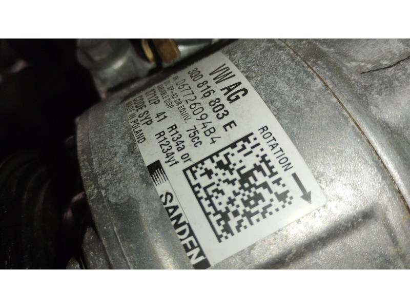 Recambio de compresor aire acondicionado para volkswagen t-cross (c11, d31) 1.0 tsi referencia OEM IAM 3Q0816803E  