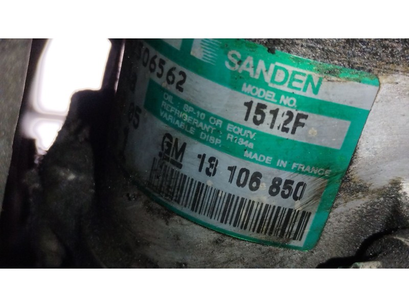 Recambio de compresor aire acondicionado para opel tigra twintop (x04) 1.3 cdti (r97) referencia OEM IAM 13106850  