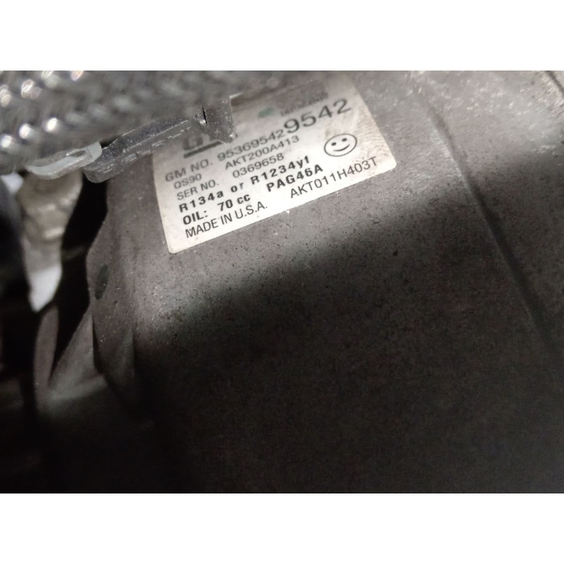 Recambio de compresor aire acondicionado para opel mokka / mokka x (j13) 1.4 (_76) referencia OEM IAM 953695429542  
