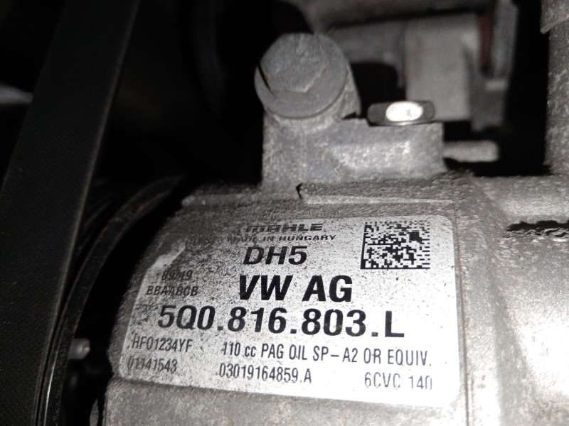 Recambio de compresor aire acondicionado para seat leon st (5f8) 1.5 tsi referencia OEM IAM 5Q0816803L  