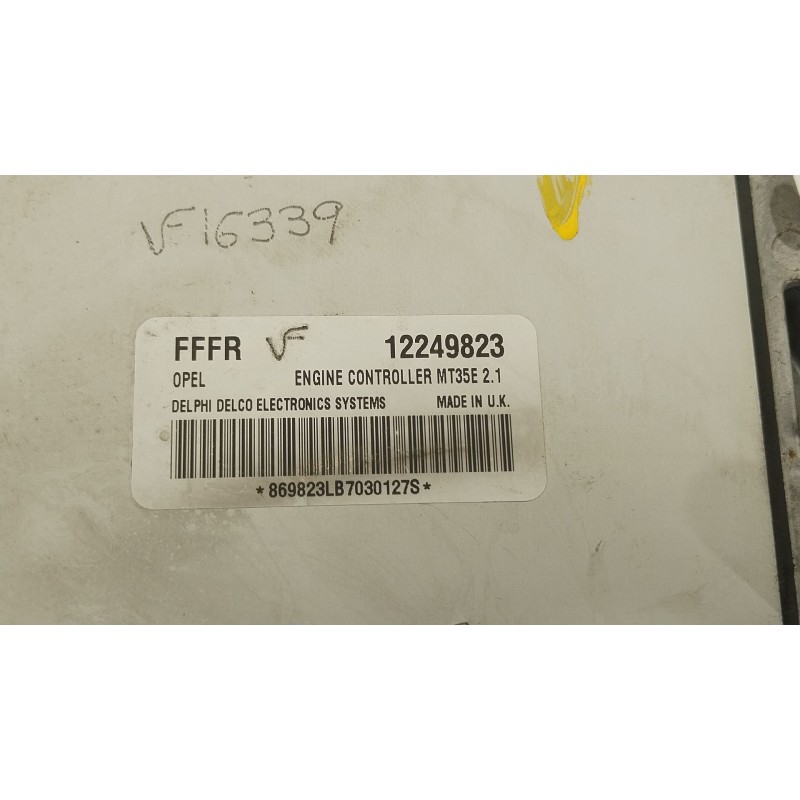 Recambio de centralita motor uce para opel meriva a monospace (x03) 1.6 (e75) referencia OEM IAM 12249823  