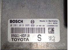 Recambio de centralita motor uce para toyota yaris (_p13_) 1.4 d (nlp130_) referencia OEM IAM 896610DP10 0281019995  2