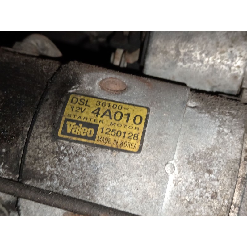 Recambio de motor arranque para kia sorento i (jc) 2.5 crdi referencia OEM IAM 361004A010 1250128 
