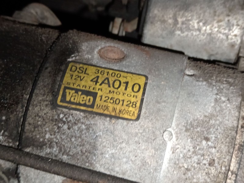 Recambio de motor arranque para kia sorento i (jc) 2.5 crdi referencia OEM IAM 361004A010 1250128 