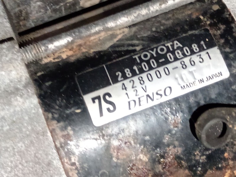 Recambio de motor arranque para toyota yaris (_p13_) 1.0 (ksp130_) referencia OEM IAM 2810000081 4280008631 