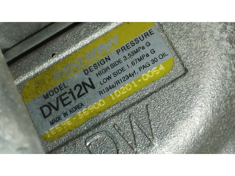 Recambio de compresor aire acondicionado para kia stonic (yb) 1.2 cvvt referencia OEM IAM 1E59E36900  