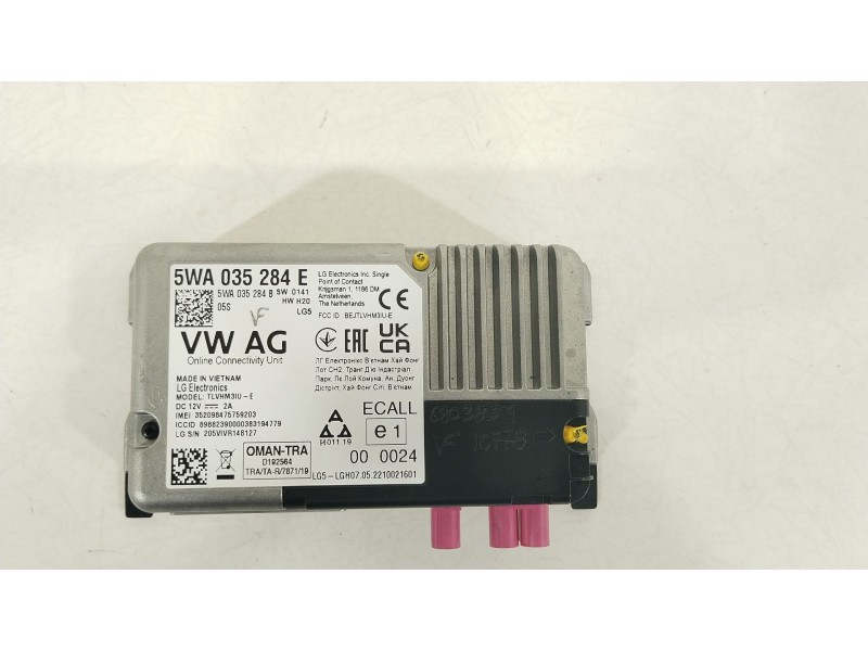 Recambio de modulo electronico para seat ibiza (kj1) fr referencia OEM IAM 5WA035284E  