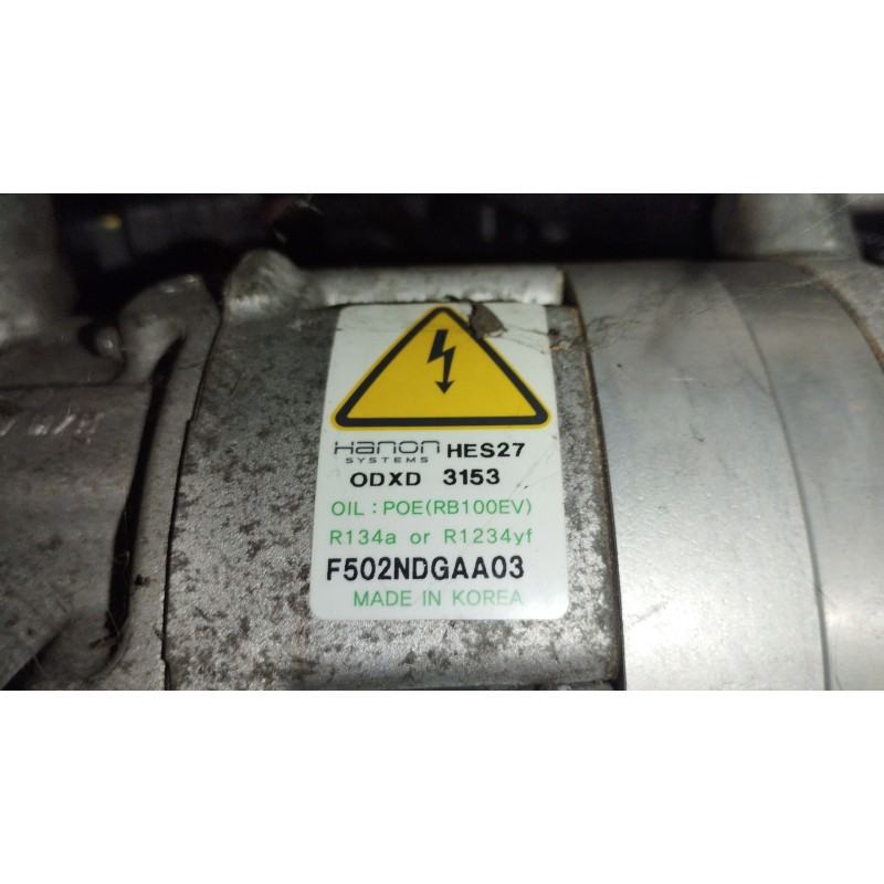 Recambio de compresor aire acondicionado para kia niro i (de) 1.6 gdi hybrid referencia OEM IAM F502NDGAA03  