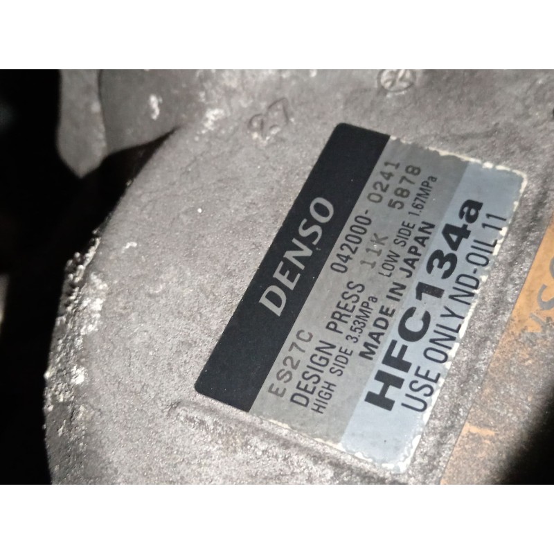 Recambio de compresor aire acondicionado para lexus gs (_s19_) 450h (grs191_, gws191_) referencia OEM IAM ES27C 0420000241 11K58