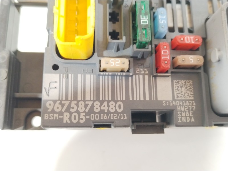 Recambio de caja reles / fusibles para peugeot 308 i (4a_, 4c_) 1.6 hdi referencia OEM IAM 9675878480 BSMR0500 