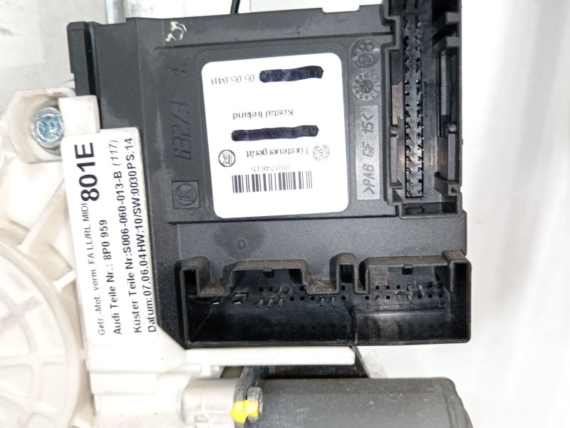 Recambio de elevalunas delantero izquierdo para audi a3 (8p1) 2.0 tdi 16v referencia OEM IAM 8P3837461C 8P0959801E 