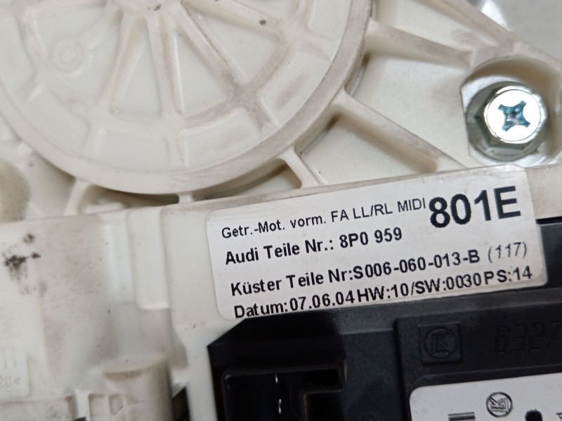 Recambio de elevalunas delantero izquierdo para audi a3 (8p1) 2.0 tdi 16v referencia OEM IAM 8P3837461C 8P0959801E 