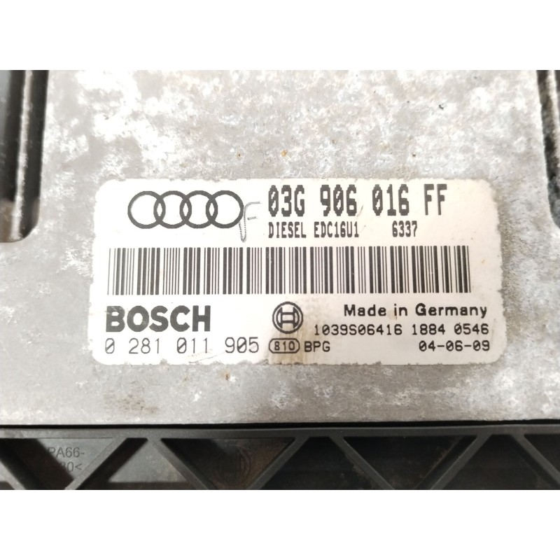 Recambio de centralita motor uce para audi a3 (8p1) 2.0 tdi 16v referencia OEM IAM 03G906016FF 0281011905 