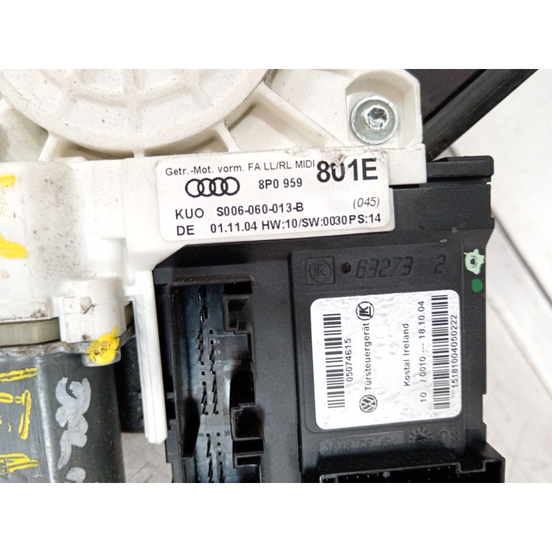 Recambio de elevalunas delantero izquierdo para audi a3 sportback (8pa) 2.0 tdi referencia OEM IAM 8P3837461C 8P0959801E 